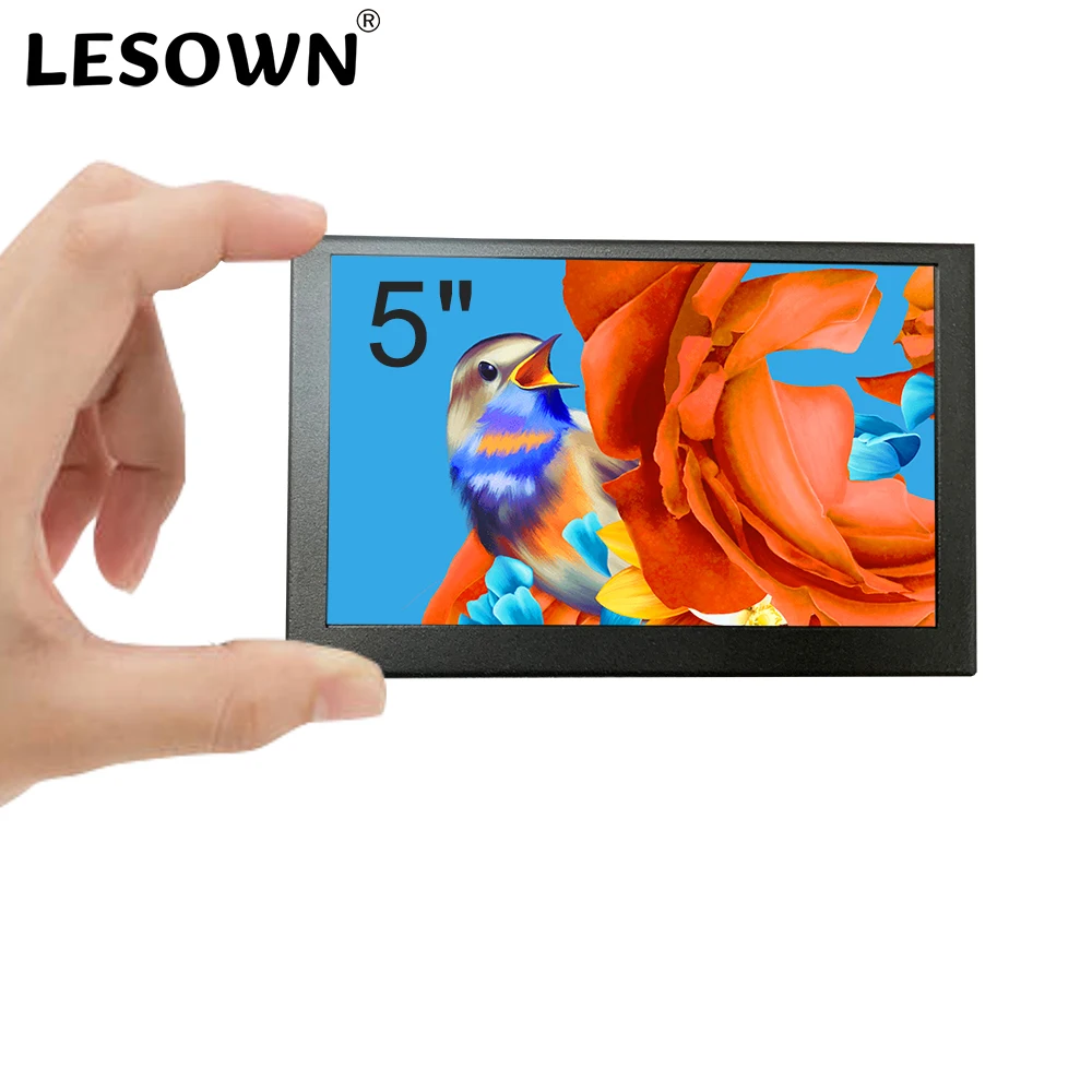 Retro Gaming Monitor - LESOWN 5-дюймовый мини-монитор IPS 800x480, портативный