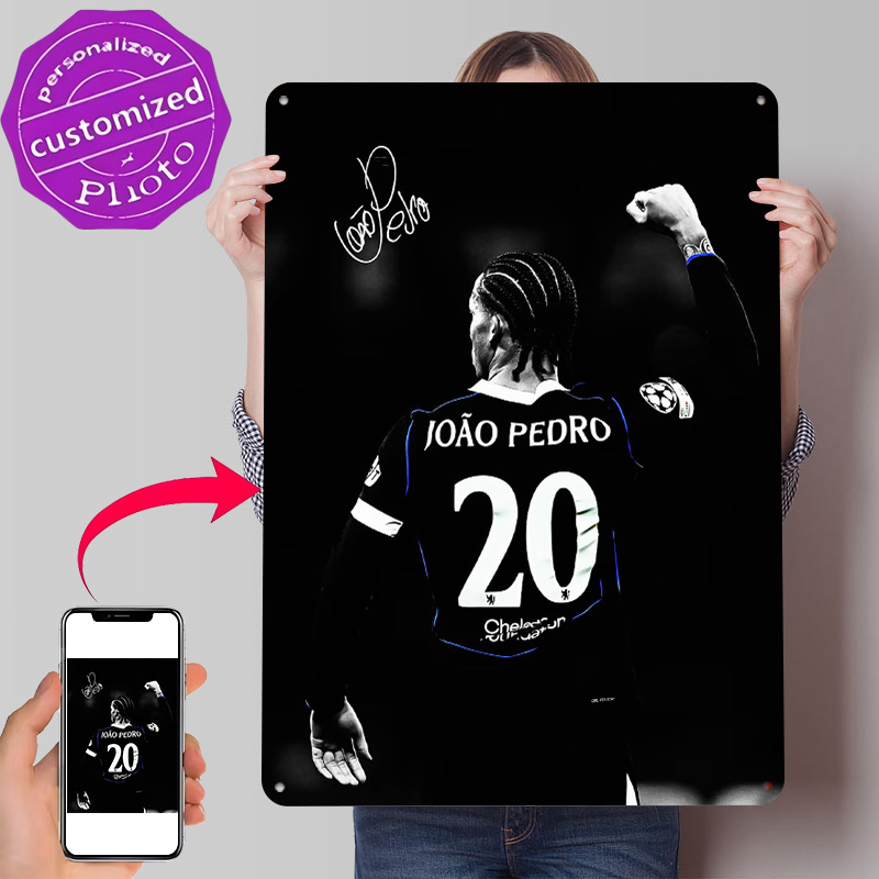 Retro Gaming Jersey - Постер с 3D-печатью «Джоао Педро»: персонализированное