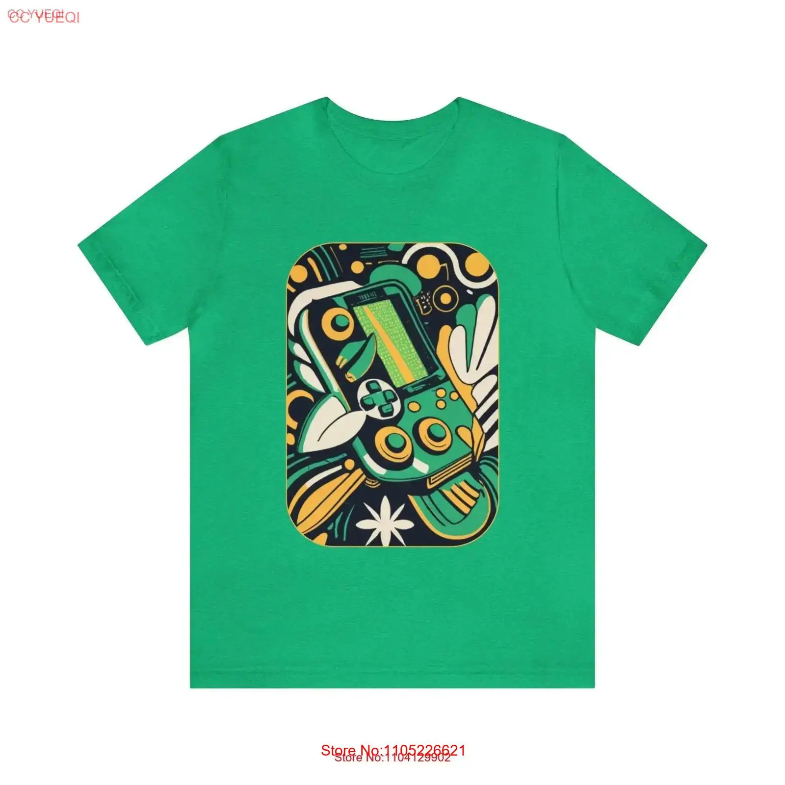 Retro Gaming Jersey - Футболка Leafy Green Jersey в стиле
