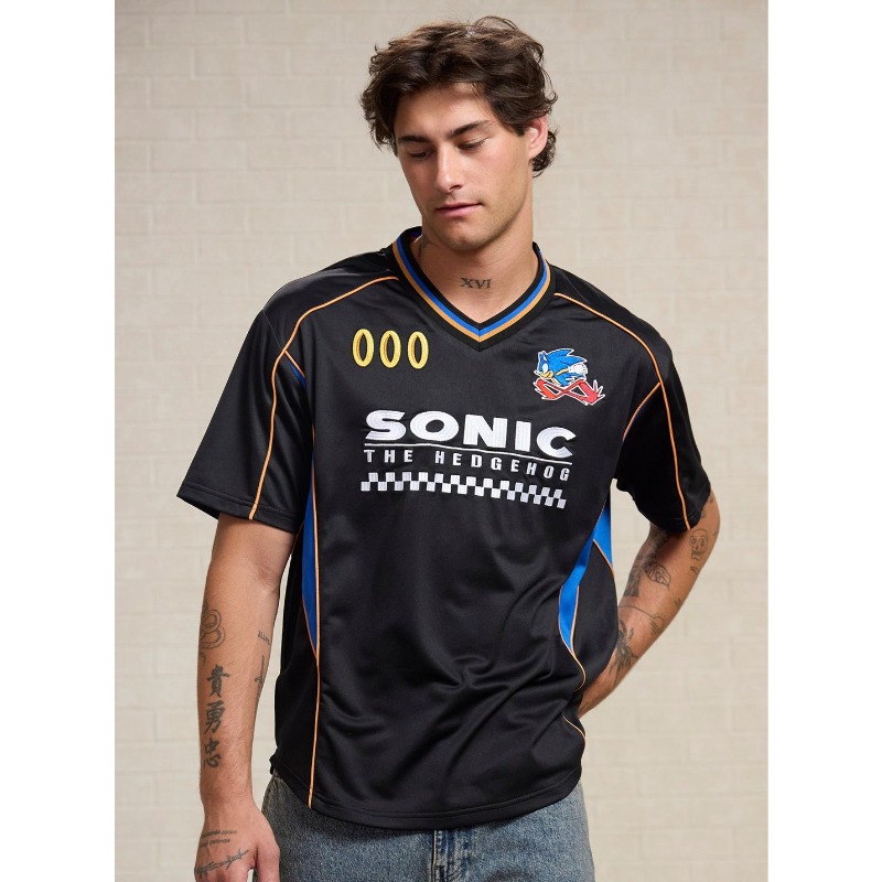 Мужская футболка-джерси Sonic  – обзор и цена Retro Gaming T Shirts